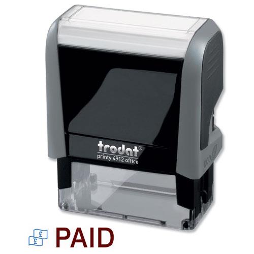 Tordat Printy 4912 Received Self-Inking Stamp 46 X 18mm Blue, Red | Viking Direct IE