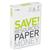 Save Paper Low Weight Ream-Wrapped A4 65gsm White Ref BP104038A - 5 x 500 sheets