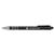 5 Star Office Retractable Ball Pen Soft Grip 1.0mm Tip 0.5mm Line Black [Pack 12]