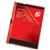 5 Star Office Clip Folder 3mm Spine for 30 Sheets A4 Red [Pack 25]