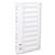 Concord A4 1-10 Europunched White Polypropylene Indexes Ref 64101