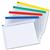 5 Star Office Zip Filing Bags PVC Clear Front with Coloured Seal A4 Assorted [Pack 30]