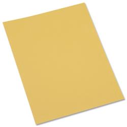 5 Star Office Square Cut Folder Recycled Pre-punched 250gsm A4 Yellow [Pack 100]