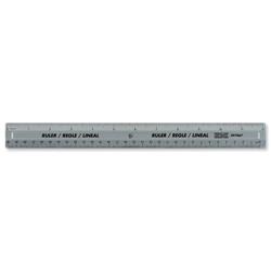 5 Star Office Ruler Plastic 300mm Clear [Pack 10]