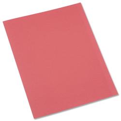 5 Star Office Square Cut Folder Recycled Pre-punched 250gsm A4 Red [Pack 100]