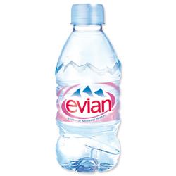 Evian Natural Mineral Water Bottle Plastic 330ml Ref 01310 - Pack24