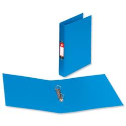 5 Star Office Ring Binder 2 O-Ring Size 25mm Polypropylene A4 Blue [Pack 10]