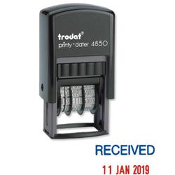 Trodat Printy 4850L1 Compact Received Dater Ref T4850L1