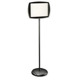 BiSilque Floor Sign and Inserts Size 402x270mm Adjustable Height Ref SIG05050505