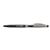 Bic 2in1 Stylus Pen Retractable 1.0mm Tip 0.4mm Line Metallic Black Ref 905449