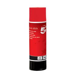 5 Star Office Glue Stick Solid Washable Non-toxic Large 40g [Pack 6]