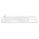 Logitech K400 Plus Wireless Keyboard with Touchpad (White) - UK English