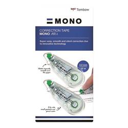 Tombow MONO air4 Correction Tape 4.2mm x 10m (3 Pack) CT-CA4-3P