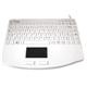 Accuratus AccuMed 540 USB Mini Sealed IP67 Antibacterial Medical Keyboard with Large High Resolution Touchpad (White)