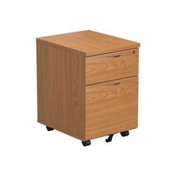 First 2 Drawer Mobile Pedestal 404x500x595mm Nova Oak KF79990