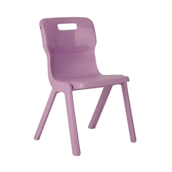 Titan One Piece Classroom Chair 432x407x690mm Purple (Pack of 30) KF78622