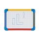 Bi-Office Schoolmate Laptop Board, Double Sided Plain Non-magnetic /Gridded Magnetic surface, 4 colours Plastic Frame, A4 (pack of 10)