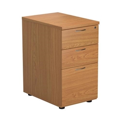 Jemini 3 Drawer Desk High Pedestal 404x600x730mm Nova Oak KF79858