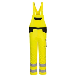 PW2 Hi-Vis Bib & Brace (Yellow & Black) XXL