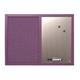 Bi-Office Combination Board Lavender, Silver Finish Magnetic dry wipe / Purple Softtouch Notice Board, 60 x 45 cm