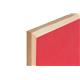 Bi-Office Reversible Notice Board, Cork and Red Felt, Wood Frame, 90 x 60 cm