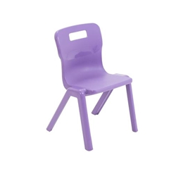 Titan One Piece Classroom Chair 363x343x563mm Purple (Pack of 10) KF78547