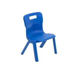 Titan One Piece Classroom Chair 360x320x513mm Blue (Pack of 30) KF78595