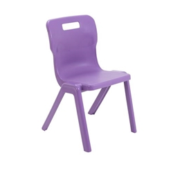 Titan One Piece Classroom Chair 480x486x799mm Purple (Pack of 30) KF78631