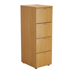 Jemini 4 Drawer Filing Cabinet 464x600x1365mm Nova Oak KF79857