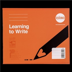 Rhino Learn to Write Book 4mm Ruled on 15mm Red Ruled 160x200mm 32 Page Pack of 20 RExB4 3P