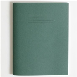 Rhino Exercise Book 8mm Ruled Margin 230x180mm Dark Green 120 Page Pack of 100 Ex65826 3P