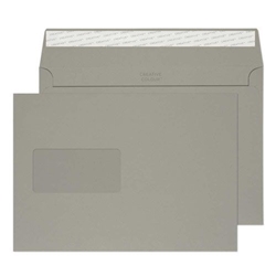 Blake Creative Colour Storm Grey Window Superseal Wallet 162x229mm 120Gm2 Pack 500 Code 325W 3P