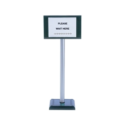 Pvc Post 110cm With Sign A4 Holder 370445