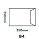 Blake Purely Packaging Jet Black Superseal Pocket 250x350mm 70mu Pack 100 Code Mtb350 3P