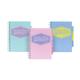Pukka Pad A5 Wirebound Polypropylene Cover Project Book Ruled 200 Pages Pastel Blue/Pink/Mint (Pack 3) - 8631-PST
