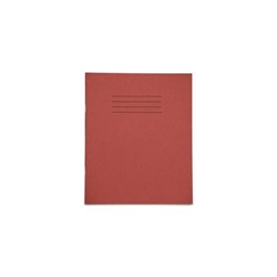 Rhino Project Book Top Blank Bottom 15mm Ruled 205x165mm Red 32 Page Pack of 100 PW02539 3P