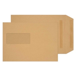 Blake Purely Everyday Manilla Window Self Seal Pocket 229x162mm 80Gm2 Pack 500 Code 11084 3P