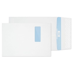 Blake Premium Secure White Window SS Tear Resistant Gusset 324x229x25 125G PK100 Code Tr9901 3P