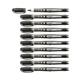 STABILO worker+ Colorful Rollerball Pen 0.5mm Line Black (Pack 10) - 2019/46