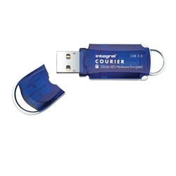 Integral Courier Encrypted USB 3.0 16GB Flash Drive IINFD16GCOU3.0-19