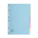 Exacompta Forever Recycled Divider 5 Part A4 170gsm Card Assorted Colours - 1605E