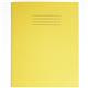 Rhino Exercise Book 8mm Ruled Margin 230x180mm Yellow 48 Page Pack of 100 Ex352115 3P