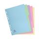 Exacompta Forever Recycled Divider 5 Part A4 170gsm Card Assorted Colours - 1605E