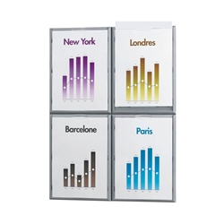 Fast Paper A4 Information Display Silver 4066X4.35