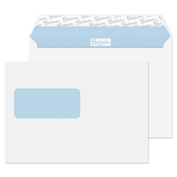 Blake Premium Office Ultra White Wove Window Superseal Wallet 162x229mm 120G PK50 Code 34214W 3P