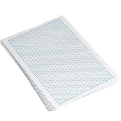 Rhino Maths Paper Unpunched Isometric Grid A4 Pack of 100 GP0573 3P