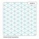 Rhino Maths Paper Unpunched Isometric Grid A4 Pack of 100 GP0573 3P