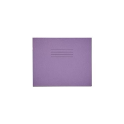 Writing Book 4mm Blue Ruled on 15mm Red Ruled 160x200mm Vivid Purple 32 Page Pack of 100 SDxB4 3P