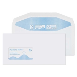 Blake Purely Environmental White Window Gummed Mailer 114x229mm 90Gm2 Pack 1000 Code Rn0015 3P
