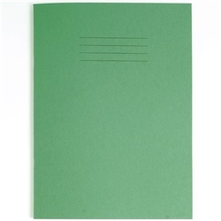 Rhino Exercise Book 8mm Ruled Margin 230x180mm Dark Green 48 Page Pack of 100 Ex35263 3P